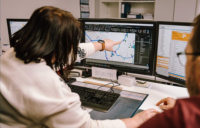 Visualisierung einer Rohrnetzsimulation – hydraulische Optimierung von Wasserrohrnetzen zur nachhaltigen Wasserversorgung